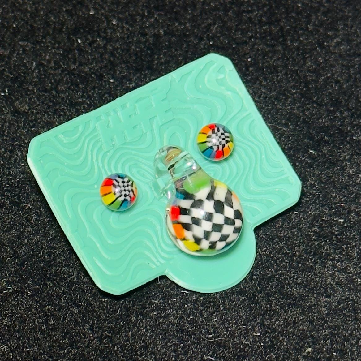 Blown Glass Stud Earrings and Matching Pendant sets - multiple variations