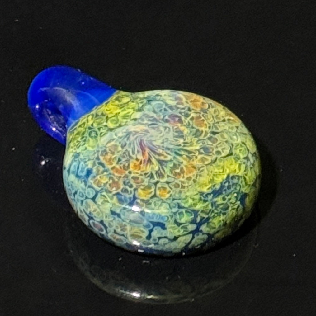 Opal frit geode pendant