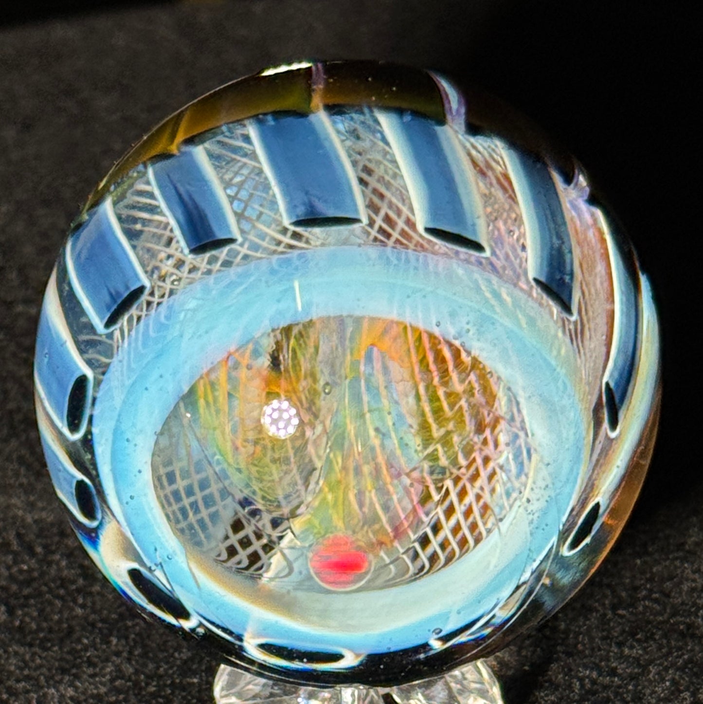 Fume flower opal optical tech stack marble #2 - 46mm