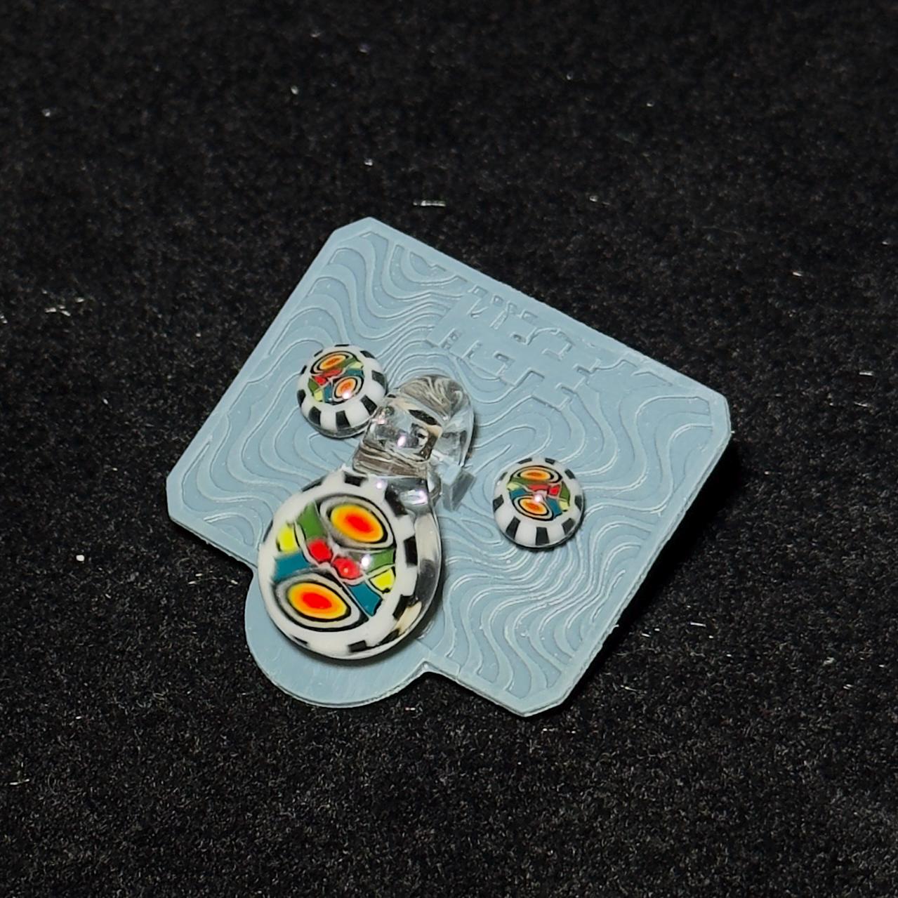 Blown Glass Stud Earrings and Matching Pendant sets - multiple variations