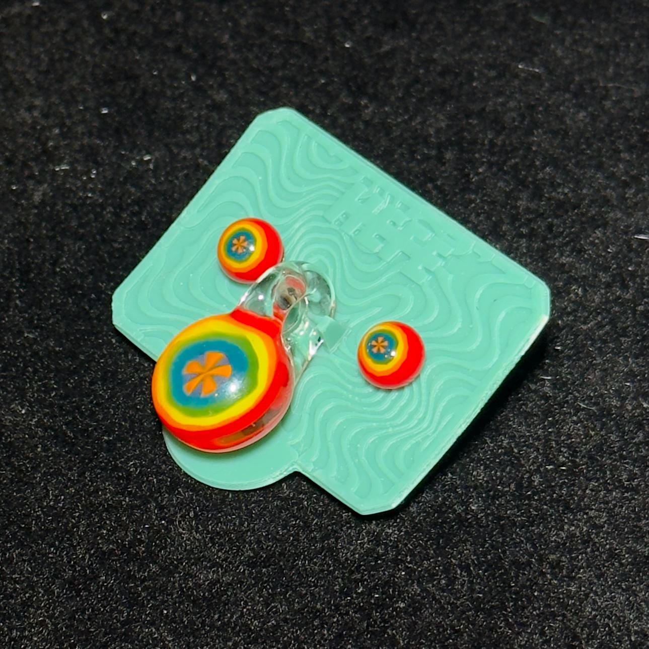 Blown Glass Stud Earrings and Matching Pendant sets - multiple variations