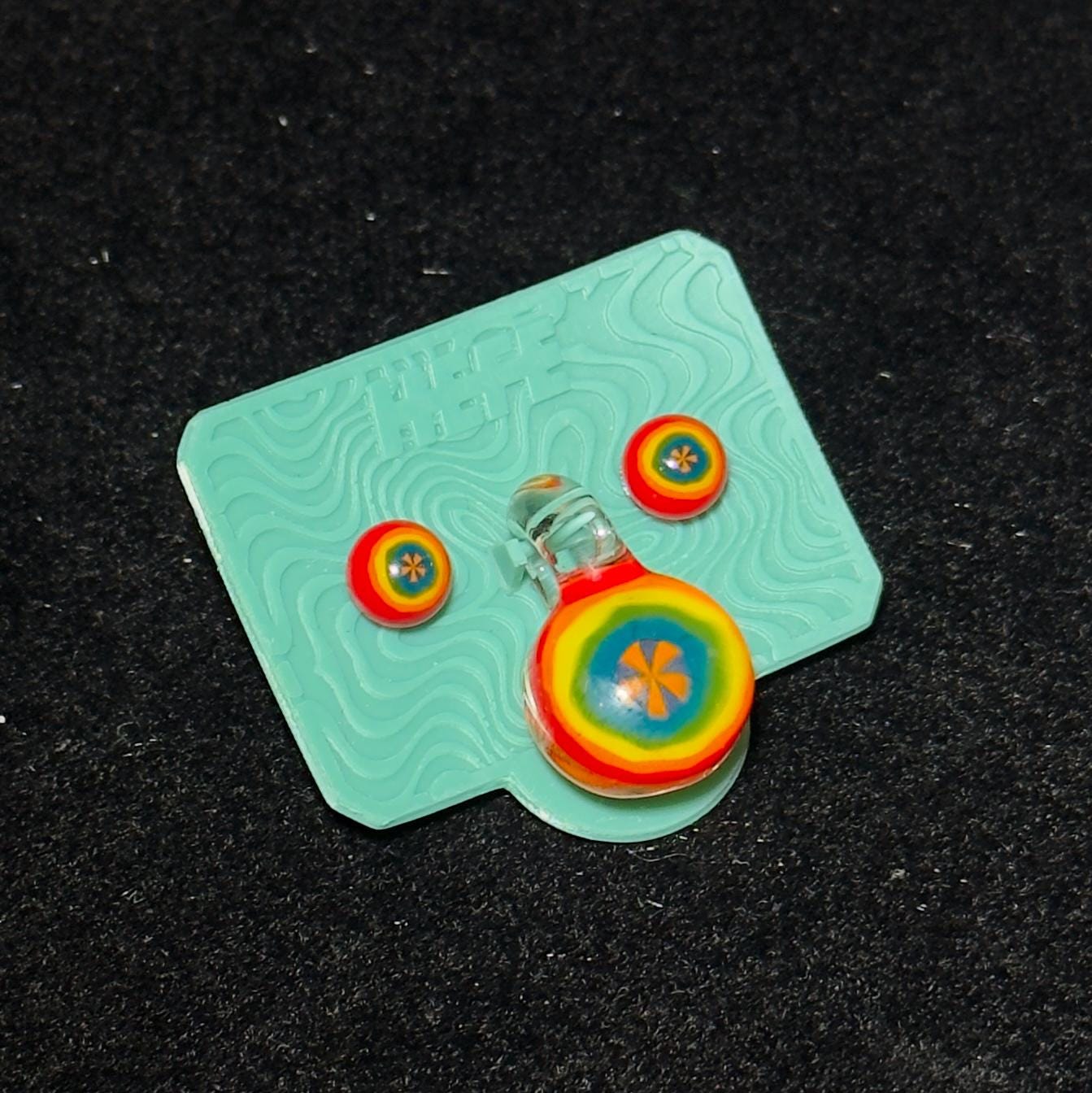Blown Glass Stud Earrings and Matching Pendant sets - multiple variations
