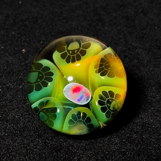 Fume opal blown glass marble 29mm - Murakami Flowers