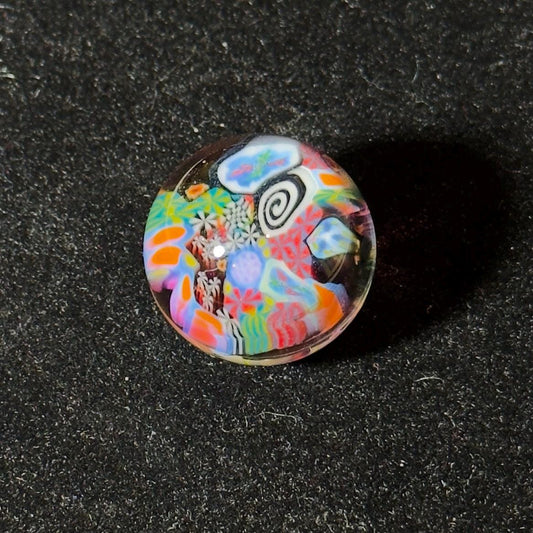 Hand Blown Glass Marble - Chaos Murrini Cluster, 25mm