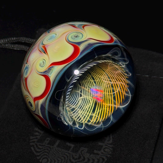Large Opal Fume Vortex Marble - 56mm
