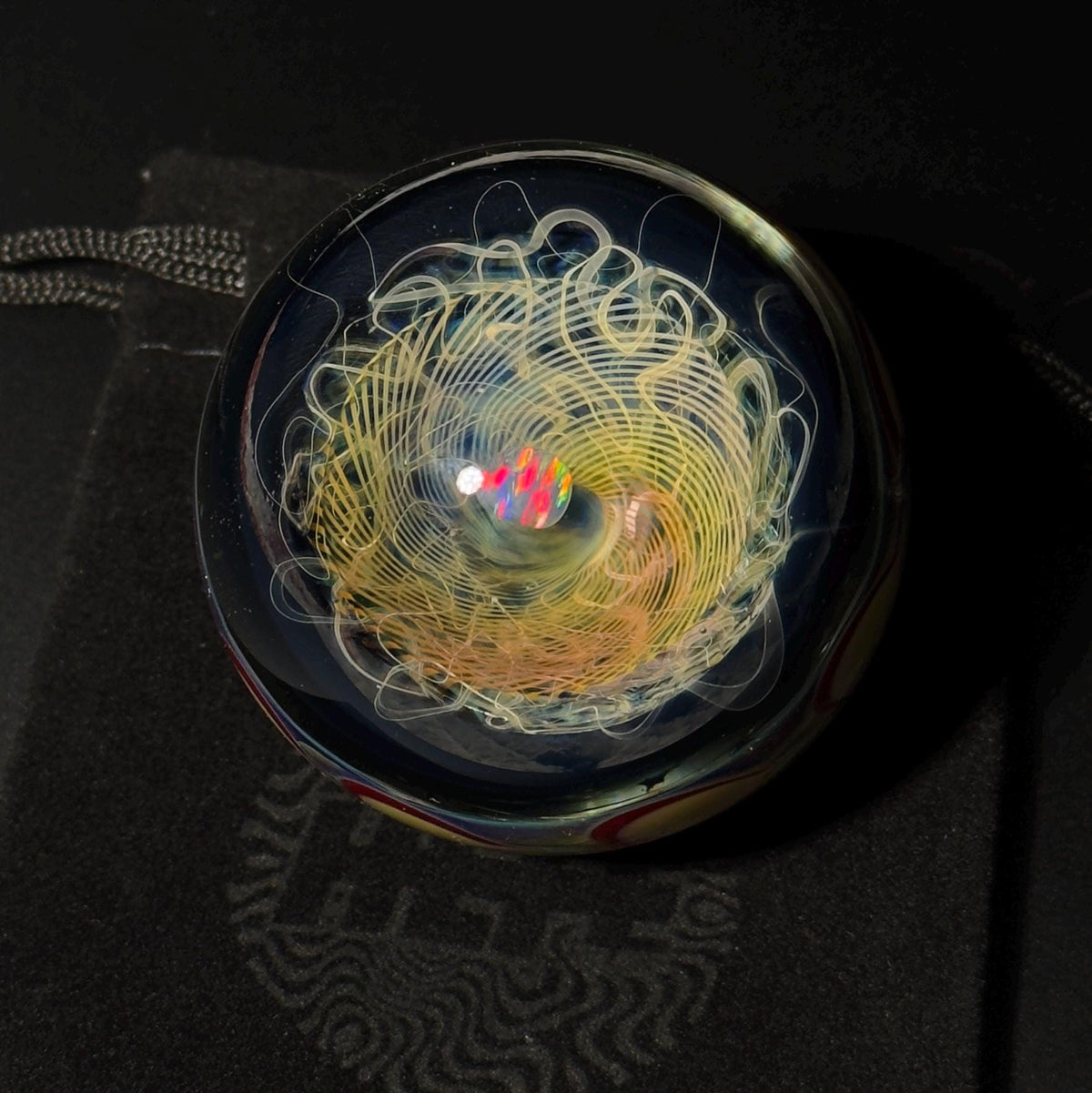 Large Opal Fume Vortex Marble - 56mm