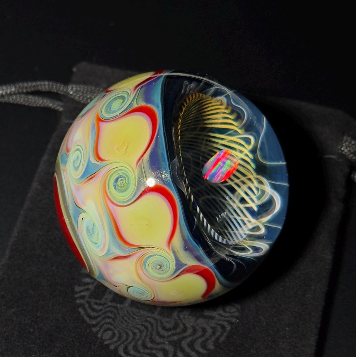 Large Opal Fume Vortex Marble - 56mm
